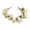 Flores decorativas Flower Crown accesorios para el cabello de boda elegantes para niñas Ideal Girl Tadera, fiestas de novia perfectas y pografía