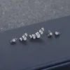 10Pcs G23 Titanium Micro Dermal Anchor Top Opal Crystal Internally Threaded Ear Tragus Labret Implants Body Piercing Jewelry