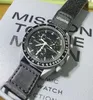 ムーンバイオセラミックプラネットムーンメンズウォッチフル機能Quarz Chronograph Watch Mission to Mercury 42mm Nylon Luxury Watch Venus Wristwatches 20233143727