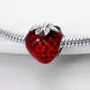 Novo 925 Silver Color Strawberry Cherry Fruit Series Cado