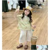 Byxor 2024 Style Girls Boys Pants Cotton Spring Fashion Kids Long 2-8t Drop Delivery Baby Moderskapskläder Otejn