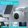 Autres appareils photo CCTV CAMERA 4G IP CAMERIE 2K 4MP HD Wiless WiFi Solar Battery Propultered Camera PTZ PIR PIR HUMAN DETERCE AUDIO SEACTYE CAM ICSEE Y240405