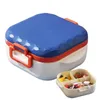 Dîne à une salle de manche Boîte à bento pour enfants avec fourchette et à cuillère Conteneurs de déjeuner mignons accessoires de camping sandwich pour adultes hommes femmes