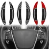 Центр углеродного рулевого управления модифицированным аксессуаром сдвигает весло для Volvo S60 V60 XC60 XC90 18-23 Красный/Кованый/Черный переключатель Расширение