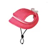 Dog Apparel 1PCS Princess Pet Round Brim Visor Hat Summer Outdoor Breathable Sun Sombrero Cowboy Size Ucer