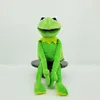 60 cm = 23,6 tum Muppets Kermit Frog fyllda djur Handdockan Plush Baby Boy Toys for Children Birthday Present 240328