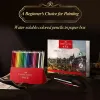 Lápices FaberCastell 100pcs/set Watersoluble Colored Pencils Dibujo Set profesional pintado a mano para pintar suministros de arte escolar