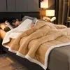 Couvertures couverture de luxe pour lit hivernal chaud moelleux super doux enleceau veaut enlacon