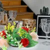 Dekorative Blumen Rosenball Blumenkugeln für Mittelstücke Gefälschte Weihnachtsdekoration Innenszene Künstliche Hochzeitsblütenstrauß Dekore