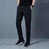 Męskie spodnie Casual Business Stretch Slim Fit Elastic Talia Jogger Koreańska klasyczna Blue Black Grey Male Brand Brand Spodni