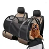 Transporteur de chien Portable pliable sac à main pour animaux de compagnie voiture respirante pour siège voyage sûr Carrie