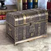 Bowls Pirate Treasure Chest decorative Ceepsake Jewelry Box Plastic Toy Boxes Party Decor Large Size Bronze