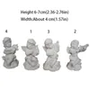 Dekorative Figuren kreative Luxus -Amor -Engel Statue Retro zarte friedliche Gebet Charakter Skulptur Gips Textur Aufnahmen Requisiten