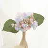 Fiori decorativi Purple Hydrangea Decorazione del matrimonio artificiale Bride Bouquet Valentine's Day Room Accessori per la disposizione del vaso