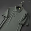 Erkekler Polos 8xl 7xl 6xl 2024 Yaz Tasarım Polo Gömlek Erkekler Üstler Üst düzey İş Gündelik Erkek Gömlek Moda gevşek Tişört Adam Giyim