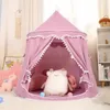 Tenten en schuilplaatsen kinderen TEEPEE Tent Game House Indoor Baby Baby Portable Princess Castle Small Mongoolse verjaardag