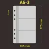Сумка A5 A6 A7 10PCS Переплетчатые карманы Selfyled Pvc папки на молнии