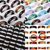 Band Rings 50 new womens fashion rings coffee white agate jewelry band wholesale large quantity of party gifts