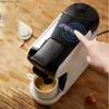 Makerzy kawy Hibrew 4-in-1 Multi Capsule Maszyna do kawy w pełni automatyczna z gorącym i zimnym mlekiem piankową pianką i plastikową tacą Y240403