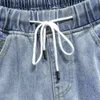 Zomer 9-punts gescheurde jeans voor jongens, losse bedelaarslegging, Koreaanse versie van trendy merkwerkkleding, Harlan broek met kleine pijpen