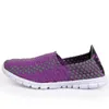 Casual Shoes Women Summer Fashion Breathable Female Slip On Handmade Woven Lady Flats Comfortable Loafers Plus Size