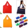 Storage Bags Cartoon Cactus Printing Foldable Shopping Bag Lightweight Large Capacity Travel Grocery Eco-Friendly One Shoulder Handbag