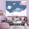 Tapisserier Tapestry Wall Hanging High-Definition Sandy Beach Picnic Rug Camping Tält Sleeping Pad Watercolor Home Decor tygfilt