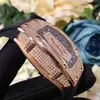 Luxe heren Mechanica Bekijk Richa Automatisch mechanisch skelet Volledig zwarte flyback camouflage rubber mannen roestvrij staal saffier ftgo