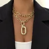 Chaines Collier pendentif de chaîne métallique