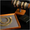 Collane a ciondolo CHOKER all'ingrosso CHOKER 18K GOLD CUSTICH CUST CUSCAN CHAIN 24K MIAMI Miami da 18 mm Gioieri di consegna a goccia Pendenti OT6ZW