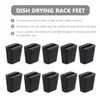 Kitchen Faucets 10 Pcs Drain Basket Mat Replacement Sink Rubber Feet Protector Foot Pad Grid Rust-Resistant