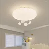 Taklampor moderna varma romantiska barns rumslampor ledde baby flicka pojke sovrum skalmoln stjärna hänge dekor