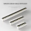 Refletor de grade linear sem aro de led, sem design de iluminação principal, moderno, 5w, 10w, 20w, lâmpada de instalação magnética embutida8980824