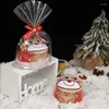 Serviette de Noël Cake Shape Snowman Dinner Decor Year Broidered for Home Tree Towels Cadeaux mignons d'enfants