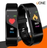 Oryginalny kolor LCD Ekran ID115 Plus inteligentny bransoletka Fitness Tracker Pedometr Watch Watch BEAT THE TEART CIRE MONITOR SMART W1452342