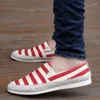 Casual Shoes 2024 Summer Men's Linen Breathable Comfortable Anti-Skid Classic Set Foot Driving