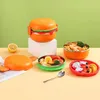 Servis Hamburger Lunch Box Portable Container rostfritt stålbehållare Lids Lagring av camping Hållare Child Child