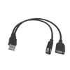 USB 2.0 A Male To Dual USB Female Data Hub USB Splitter Cable USB Charging Power Adapter Cable Extension for Laptop