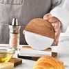 Tischmatten Marmor Spleißen Akazien Holzdämmpolster Teetassen Kaffee -Place -Sematen für Küche 6XDD