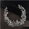 Tiaras Ailibride Pearl Crystal Head Abbraune per capelli Vine Terara Bridal Bride Jewelry Accessori 2953 Droping Delivery Hairjewelry Dhtbh