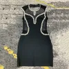 Sexy Rhinestone Women Lady Mini Bodycon Betage -jurken Gaas Bijkend door feest Dress Party Club Prom Clothese HL5321
