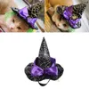 Hondenkleding Halloween Cats Hat met webpatroon dragen cosplay Wizard Party Decoration accessoires