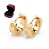 Met Dox Stud Earings Designer oorbellen voor vrouw Gold Earring Designer Party Wedding Verjaardag Geschenken Designer Hoop oorbellen Hoge gepolijste mode -sieraden met BO