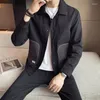 メンズジャケットメンズボンバージャケットスプリング秋のコートマルチポケットシングルブレスト韓国のカジュアルアウターウェインウィンドブレイカーミリタリー