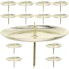 Bandlers 20 pcs porte-gueules ornement de chandelier table de décoration de fer de fer à dîner gâteau de mariage en métal