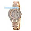 Shengke Iced Out Luxury Watch Femmes Wristwatch Lady Wrist Watch pour les femmes Iced Out Ladies Watch with Diamonds