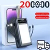 Cell Phone Power Outdoor Fast Charging CamPING Lamp 200000mAh Power Bank Portable External Battery Charger for Iphone Huawei 2443