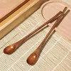 Coffee Scoops 2pcs Long Handle Spoon Japanese Style Wooden Stirring Retro Honey Dessert Ice Cream Scoop Tableware