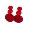 New European and American Cross border Hong Kong Style Personality Mosquito Incense Plate Fashionable Red Retro Exaggerated Earrings