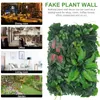 Fleurs décoratives Décoration murale verte fausses murs de fond de plante Décorer en fond simulé en plastique faux plantes artificielles